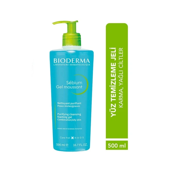Bioderma Sebium Foaming Gel Yüz Temizleme Jeli 500 ml - 2