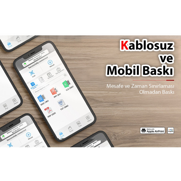 Pantum M6550nw Yazıcı Tarayıcı Fotokopi Network Wi-fi Mono Çok Fonksiyonlu Lazer Yazıcı - 5