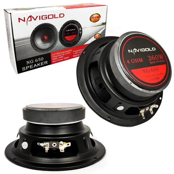 Oto Mıdrange 16Cm 360W 2 Adet Navıgold Ng-650 - 2