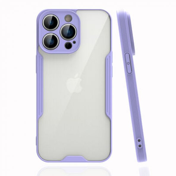 Apple iPhone 14 Pro Uyumlu Kapak Kamera Korumalı Ultra İnce Arkası Mat Renkli Silikon Kılıf