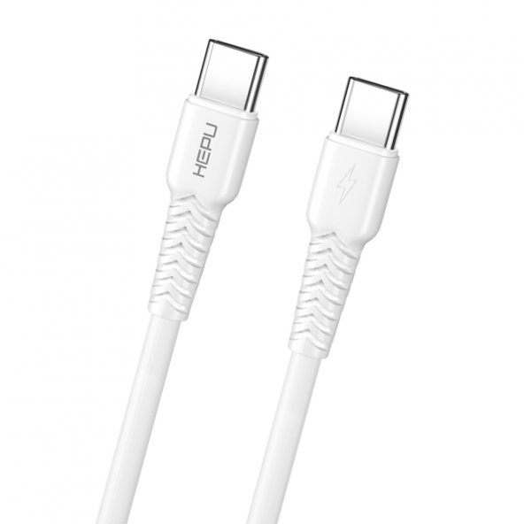 HEPU HP-423 Mild Type-C - Type-C QC3.0 20W Şarj Kablosu 30cm Beyaz - 3