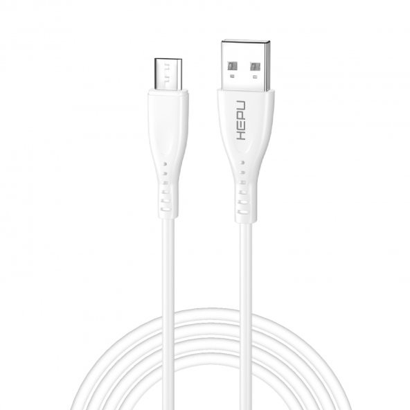 HEPU HP-417 Venus USB - Micro USB QC3.0 3.1A Şarj Kablosu 1mt Beyaz - 2