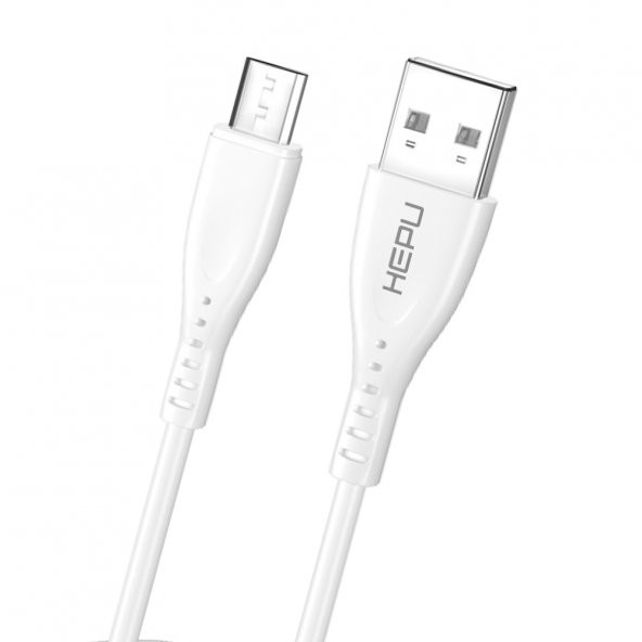 HEPU HP-417 Venus USB - Micro USB QC3.0 3.1A Şarj Kablosu 1mt Beyaz - 3