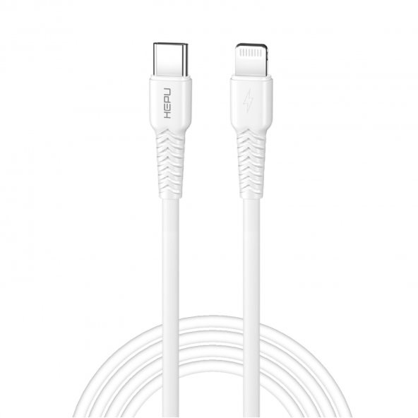 HEPU HP-422 Mild Type-C - iPh Lightning PW20W Şarj Kablosu 30cm Beyaz - 2