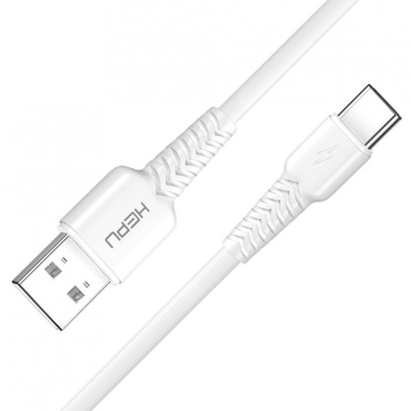 HEPU HP-425 Mild USB - Type-C QC3.0 3.1A Şarj Kablosu 30cm Beyaz - 4