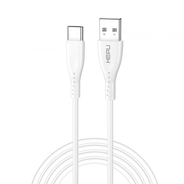 HEPU HP-418 Venus USB - Type-C QC3.0 3.1A Şarj Kablosu 1mt Beyaz - 2