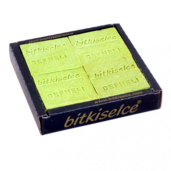 Bitkiselce Doğal Defne Sabunu - Cilde Ferahlık ve Canlılık Verir, El Yapımı Sabun 450gr. - 2