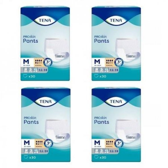 TENA Pant Emici Külot 120 Adet Medium Orta Hasta Bezi 5.5 Damla