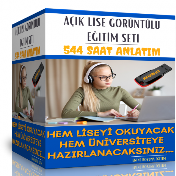 Açık Lise Tüm Dersler Görüntülü Eğitim Seti