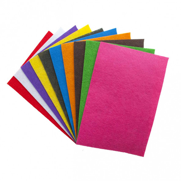 Renkli Keçe 10 Renk 20x30 Cm