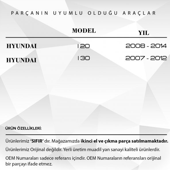 Hyundai I20 i20 için Kapı Kilit Tamir Dişlisi - 2