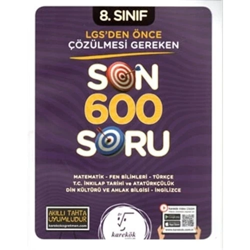 KAREKÖK 8.SINIF LGS SON 600 SORU