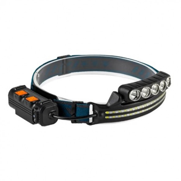 KM-214 Hareket Sensörlü Kırmızı-Mavi-BEYAZ 67 Led Çakar Işıklı Flaşörlü Kafa Lambası Kafa Feneri ürün görseli 1