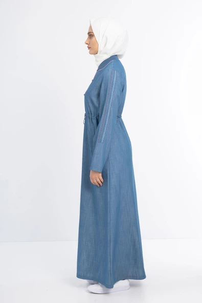 VİSKON KOT PARDESÜ - Kot Buz Mavi - 7