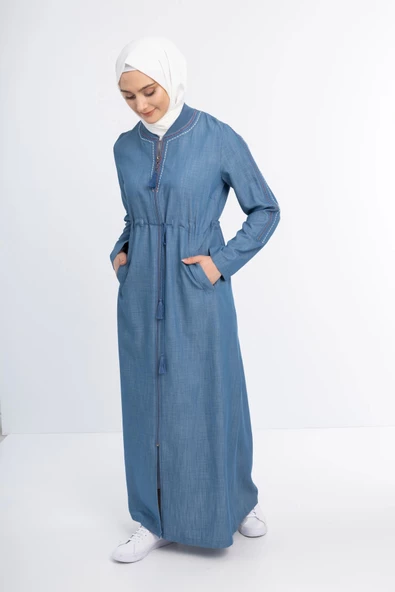 VİSKON KOT PARDESÜ - Kot Buz Mavi - 3