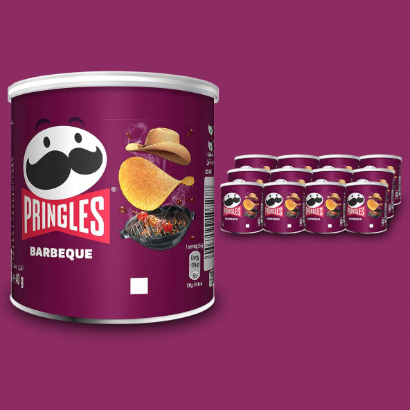 Pringles Texas Barbekü Cips 40 gr x 12 Adet - 2