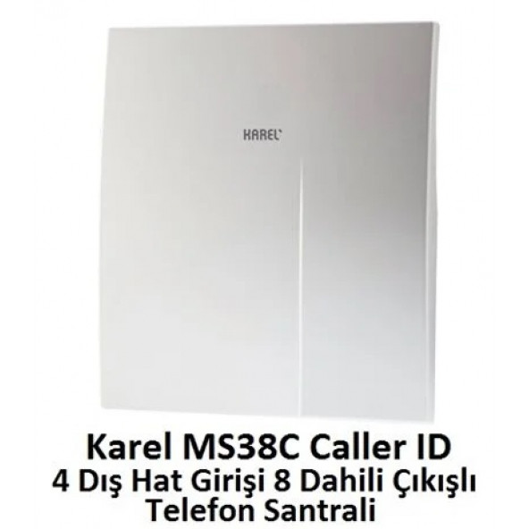 Karel MS38C 4/8 Kapasiteli Caller ID Telefon Santral Cihazı