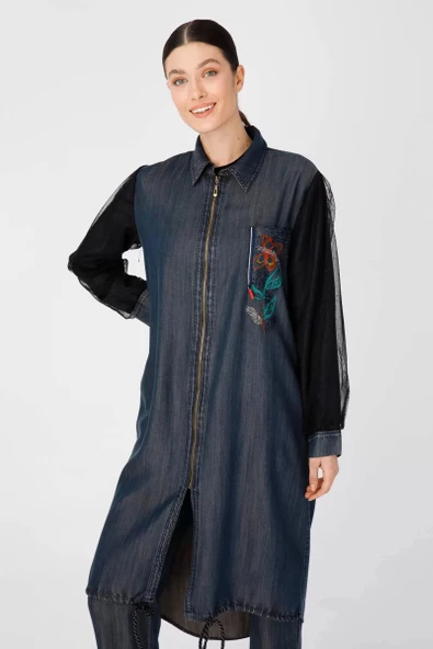 KOLU TÜL GARNİLİ TENCEL KAP & PENYE İÇLİK - Lyocell Bej Tint - 7