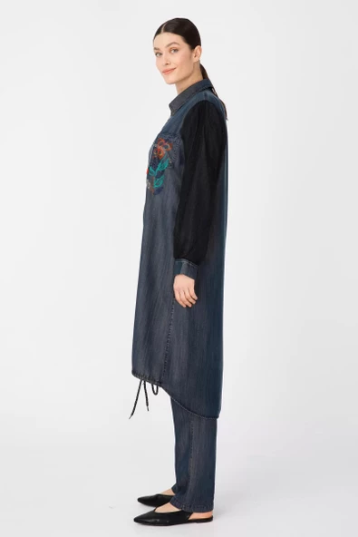 KOLU TÜL GARNİLİ TENCEL KAP & PENYE İÇLİK - Lyocell Bej Tint - 3