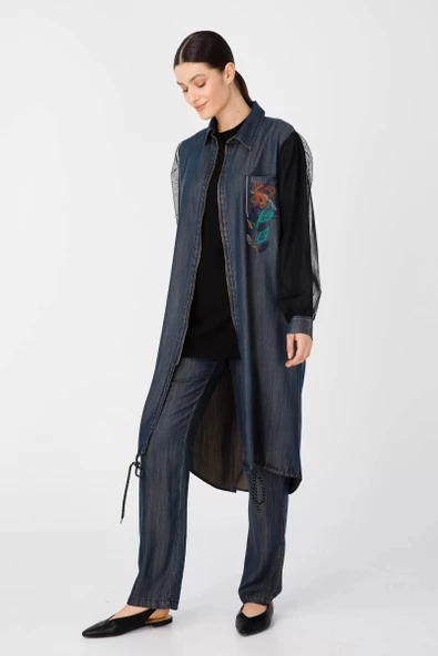 KOLU TÜL GARNİLİ TENCEL KAP & PENYE İÇLİK - Lyocell Bej Tint - 5