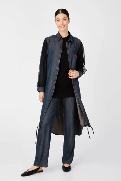 KOLU TÜL GARNİLİ TENCEL KAP & PENYE İÇLİK - Lyocell Bej Tint