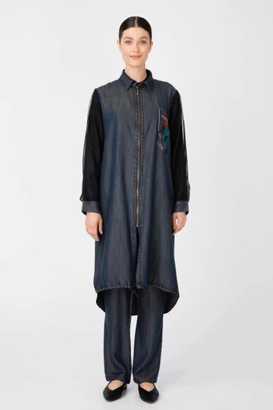 KOLU TÜL GARNİLİ TENCEL KAP & PENYE İÇLİK - Lyocell Bej Tint - 4