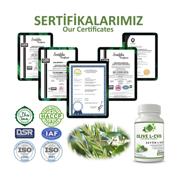 Gökçek Şifa Zeytin L-kvd Kapsül (OLİVE L-CVD CAPSULE) 60 Adet - Resim 5