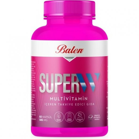 Balen Süper-W Multivitamin Kapsül 585 Mg 60 - 2