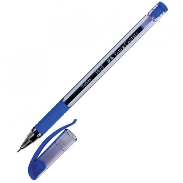 Faber Castell 1425 Tükenmez Kalem 0.7 mm İğne Uçlu mavi 10lu Paket - 2