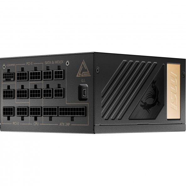 MEG AI1300P PCIE5 1300W 80+Platinum ATX 3.0  Power Supply - 1