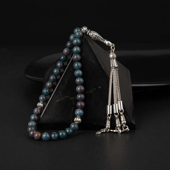 Ruby Kiyanit Doğal Taş Tesbih 33lük - 6mm - 6