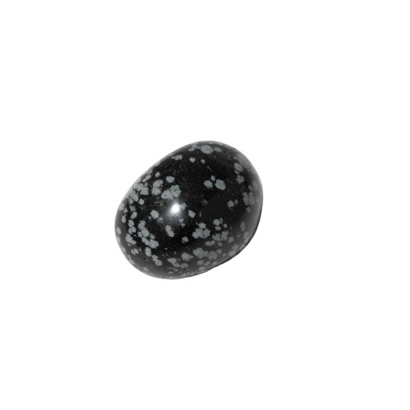 Karlı Obsidyen Doğal Taş Tımbıl El Taşı - 2