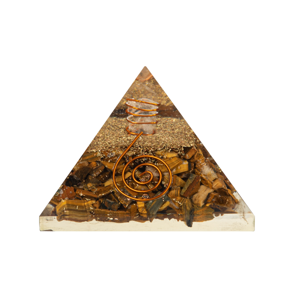 Kaplan Gözü Doğal Taş Organit Piramit - 6cm - 2