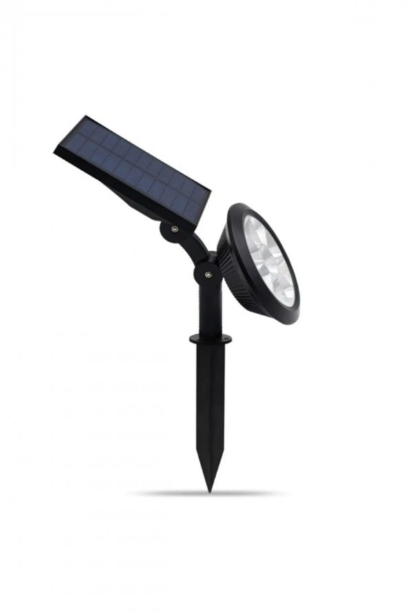 18w Led Solar Kazıklı Çim Armatür Cata Güneş Enerjili Çim Lambası Bahçe Aydınlatma 6500K Beyaz Işık - Resim 3