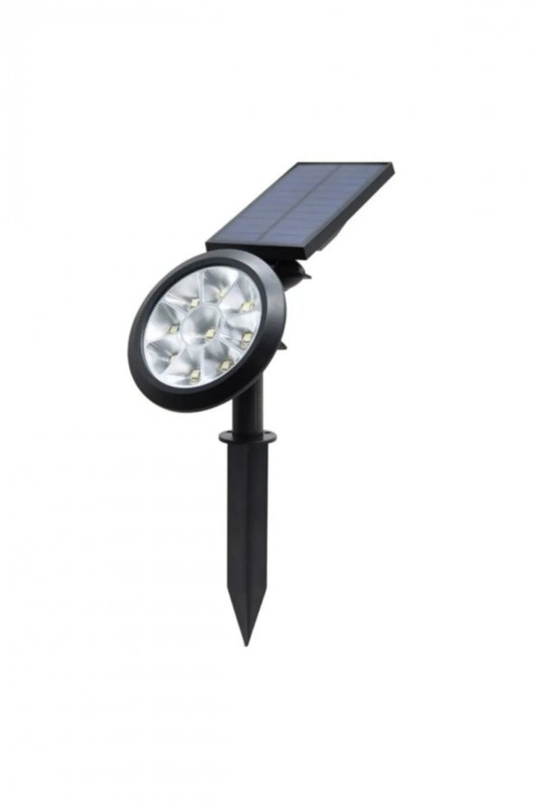 18w Led Solar Kazıklı Çim Armatür Cata Güneş Enerjili Çim Lambası Bahçe Aydınlatma 6500K Beyaz Işık - Resim 4