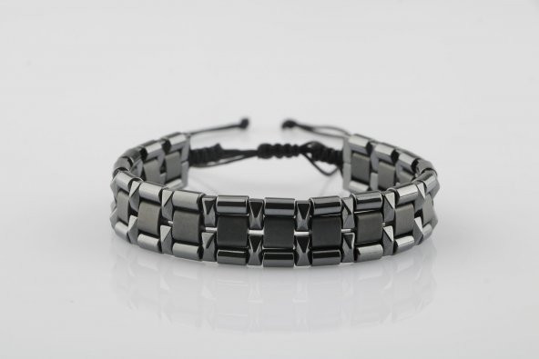 Hematit Tasarım Doğal Taş Bileklik - 6