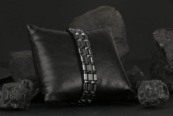 Hematit Tasarım Doğal Taş Bileklik - 7