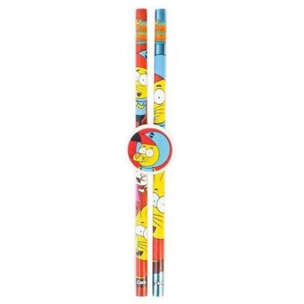 Dolphin Kral Şakir Kurşun Kalem Seti 2 Kalem+Silgi KS-5968 ürün görseli