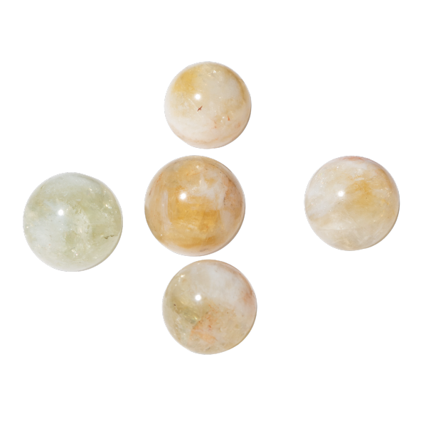 Sitrin Doğal Taş Küre Tımbıl El Taşı