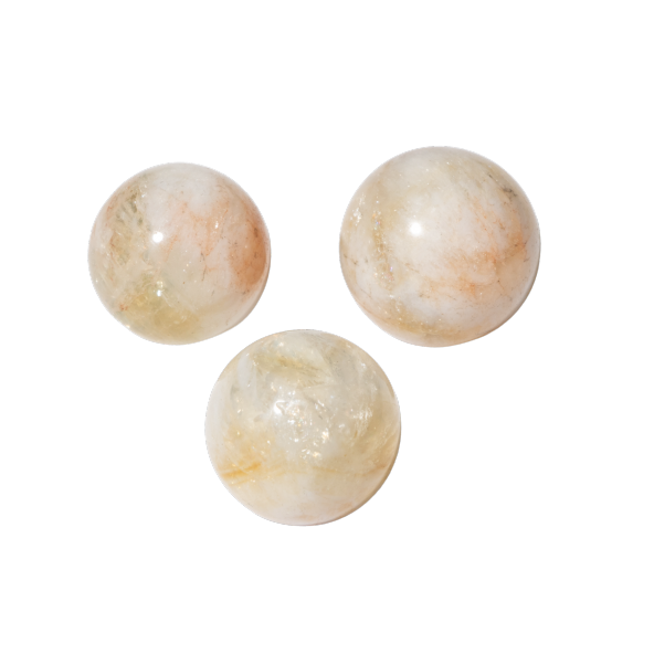 Sitrin Doğal Taş Küre Tımbıl El Taşı - 5