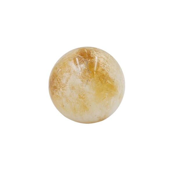 Sitrin Doğal Taş Küre Tımbıl El Taşı - 3