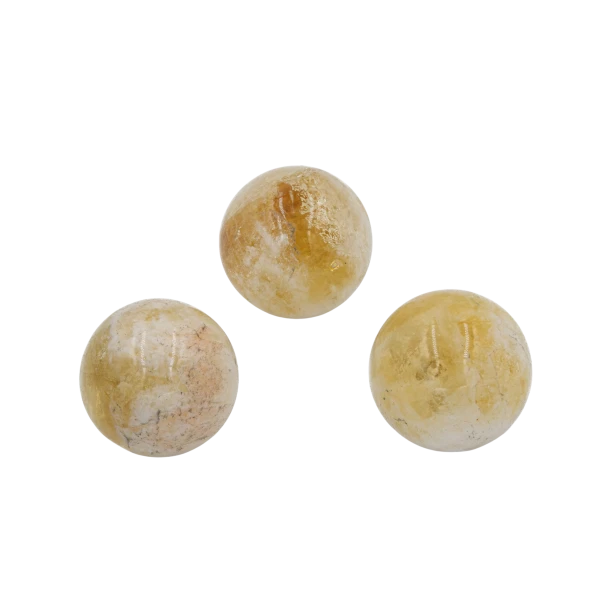 Sitrin Doğal Taş Küre Tımbıl El Taşı - 5