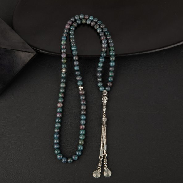 Ruby Kiyanit Doğal Taş Tesbih 99luk - 6mm - 2