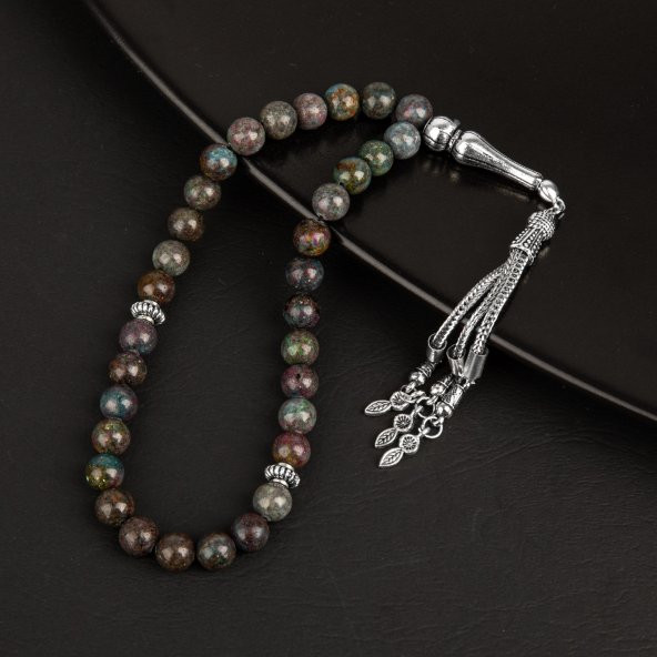 Ruby Kiyanit Doğal Taş Tesbih 33lük - 8mm - 2
