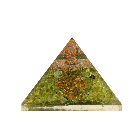 Zebercet Doğal Taş Organit Piramit - 9cm - 2