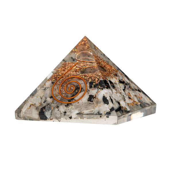 Rutilli Kuvars Doğal Taş Organit Piramit - 3cm - 4