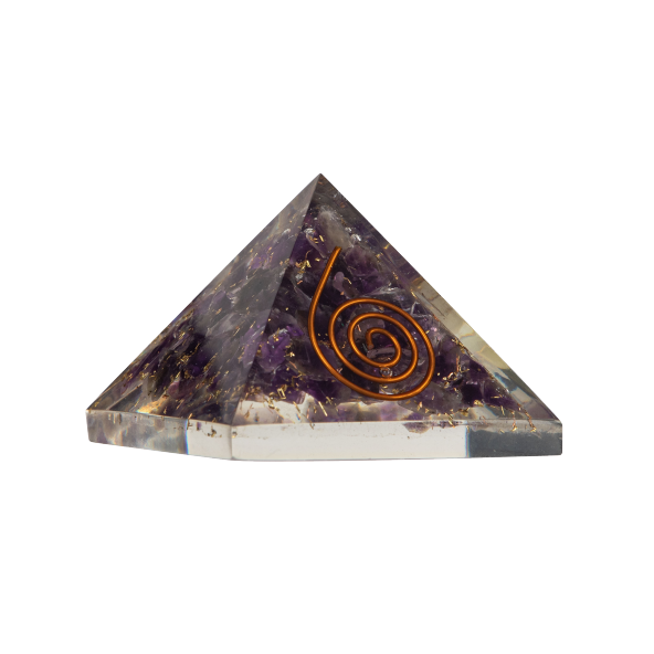 Ametist Doğal Taş Organit Piramit - 3cm - 3