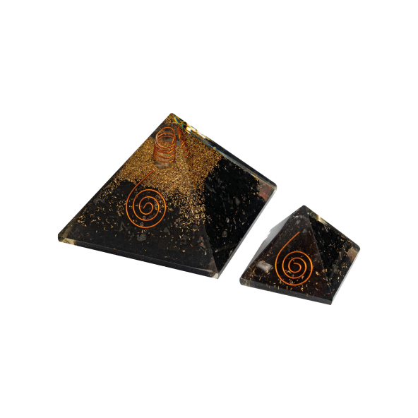 Siyah Turmalin Doğal Taş Organit Piramit - 3cm - 7