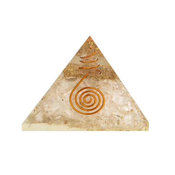 Selenit Doğal Taş Organit Piramit - 6cm