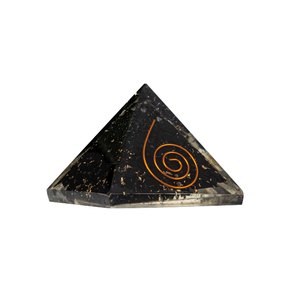 Siyah Turmalin Doğal Taş Organit Piramit - 3cm - 3